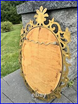 Vintage Mid Century Hollywood Regency Syroco Dart Gold Ornate Mirror 29x19