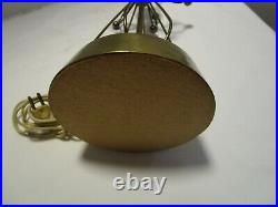 Vintage Mid Century Metal Wire TABLE LAMP Sputnik Atomic 1960's Gold tone 22 ½t
