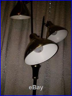 Vintage Mid Century Mod Retro Space Age Atomic Eames Cone Floor Lamp Pole 1950s