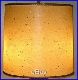 Vintage Mid Century Modern Lamp Shade Specks Sparkles Retro 1950s 12 inch tall