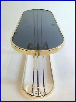 Vintage Mid Century Modern Milo Baughman Brass Console Hall Table Atomic Sputnik