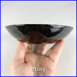 Vintage Mid Century Modern Painted Enamel Copper Bowl by Lilyan Bachrach Signed