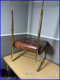 Vintage Mid Century Modern Pearl Wick Valet Butler Dressing Chair 1960's Atomic