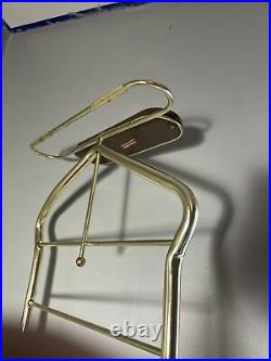 Vintage Mid Century Modern Pearl Wick Valet Butler Dressing Chair 1960's Atomic