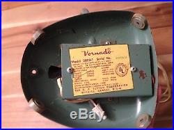 Vintage Mid Century Modern Retro Vornado 2 Speed Table Fan Model 20C2-1 Working