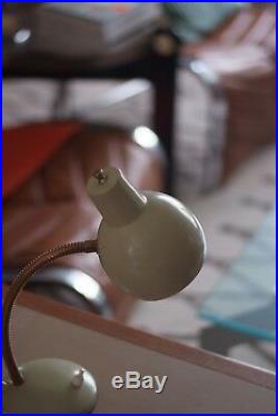 Vintage Mid Century RETRO Goose Neck Lamp, Unique colour Rare, Good Working Cond