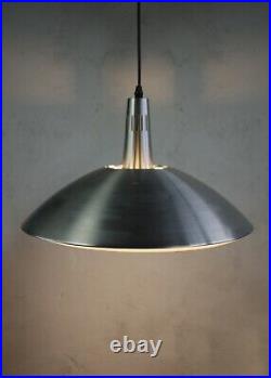 Vintage Mid Century Retro Aluminium Diffuser Ceiling Lamp Light Pendent 70s