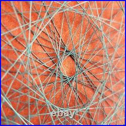 Vintage Mid Century Retro Nail Wire String Art Picture Abstract Geometric Modern