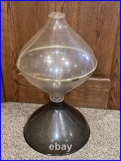 Vintage Mid Century Terrarium Tulip Brass Smoked Colored Plastic 30 MCM RARE