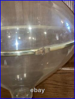 Vintage Mid Century Terrarium Tulip Brass Smoked Colored Plastic 30 MCM RARE