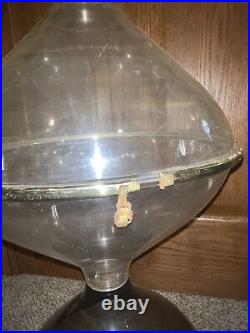 Vintage Mid Century Terrarium Tulip Brass Smoked Colored Plastic 30 MCM RARE