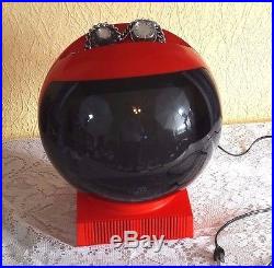 Vintage Orange JVC Videosphere TV with Stand (Model 3240)