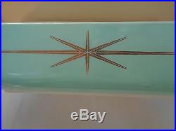 Vintage PYREX 575 B Turquoise STARBURST 2 Qt. Baking Dish Promotional 2 QT