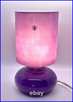 Vintage Purple Mushroom Lamp Retro Mid Century Ikea Lykta Discontinued