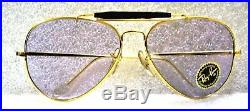 Vintage Ray-Ban USA NOS Rare B&L Aviator Bravura General LilacLns New Sunglasses