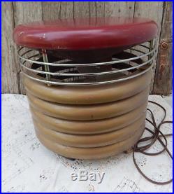 Vintage Redmond Hassock Floor Fan Electric 3 Speed Retro Footstool mid-century