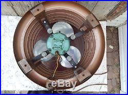 Vintage Redmond Hassock Floor Fan Electric 3 Speed Retro Footstool mid-century