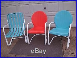 Vintage Rehabbed Mid Century Chairs Retro Outdoor Chairs Patio Furniture