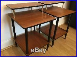 Vintage, Retro Bedside Tables. Mid Century. Pair Bedside Cabinets