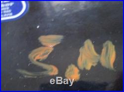 Vintage Retro Fish Enamel On Copper Painting Modernism MID Century Expressionist