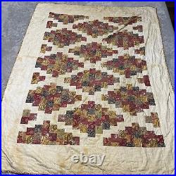 Vintage Retro Handmade Quilt Pattern American mid century fabrics as s