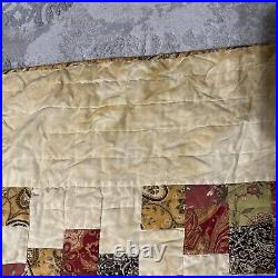 Vintage Retro Handmade Quilt Pattern American mid century fabrics as s