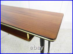 Vintage Retro Italian telephone hall table dansette tapering legs 50s 60s chic