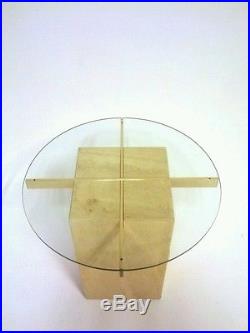 Vintage Retro Leon Rosen Milo Baughman Atomic Sputnik Danish Table Glass Brass