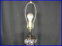 Vintage Retro MCM Mid Century Modern Chrome 4 Stacked Ball Sphere Orb Globe Lamp