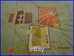 Vintage Retro MID Century Curtains Modern Barkcloth Atomic Camper Trailer Fabric