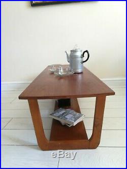 Vintage Retro Mid Century Danish Two Tier Teak Coffee Table