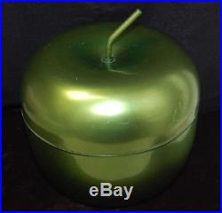 Vintage Retro Mid Century Green Apple Aluminum Ice Bucket S7943