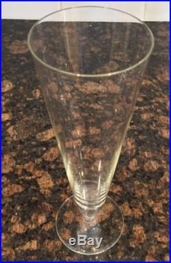 Vintage Retro Mid Century Modern Beer / Champagne Pilsner Glasses Set Of 6