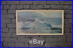 Vintage Retro Mid Century Peter Ellenshaw Painting Sunny Cove Boots Framed