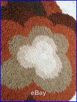 Vintage Retro Mid Century Pop Art Rya Style Carpet Rug By Desso Eames Panton era