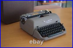 Vintage Retro Remington Rand Typewriter, Case, Made in Britain, Mid Century Rare