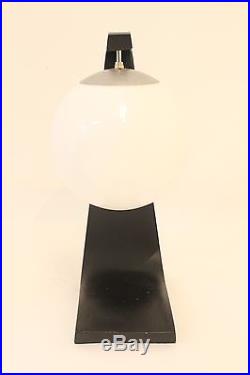 Vintage Retro Space Age Mid Century Modern Black Modeline Table Lamp