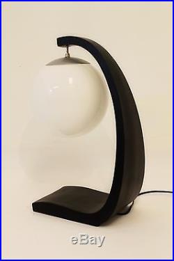Vintage Retro Space Age Mid Century Modern Black Modeline Table Lamp