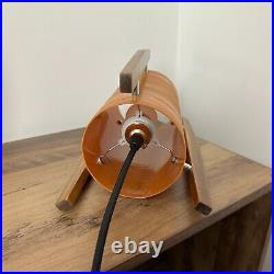 Vintage Retro Spun Fibreglass Rocket Lamp British Made By Royale 10 x 6 Orange