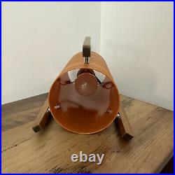 Vintage Retro Spun Fibreglass Rocket Lamp British Made By Royale 10 x 6 Orange