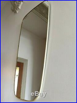 Vintage Retro Wall Hall Mirror Mid Century Thin Frame Simple Scandi 64x30cm m149