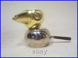 Vintage Robot Atomic Ufo Light Swag Lamp Sputnik Eyeball Chandelier Torino Brass