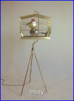Vintage Robot Atomic Ufo Light Swag Lamp Sputnik Eyeball Chandelier Torino Brass