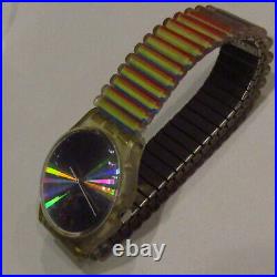 Vintage SWATCH Watch Time to Dance 1997 GK244 Stretchy Band RARE Working