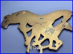 Vintage SYROCO WOOD Horse Stallion Wall Hanging Art Plaque Mid Century, 17.5