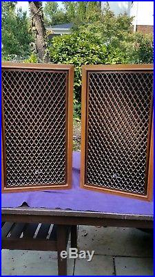 Vintage Sansui Sp-1500 Pair 12 Inch 3-way Speakers MID Century Modern Retro