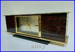 Vintage Seijo Vibron Space Age Mid Century Modern Quartz Clock