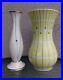 Vintage Set Of 2 Mid-Century Space Age Ceramic Vases Decor