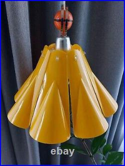 Vintage Space Age USSR Pendant Plastic Lamp Mid-Century Futuristic Lamp