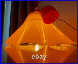 Vintage Space Age USSR Pendant Plastic Lamp Mid-Century Futuristic Lamp